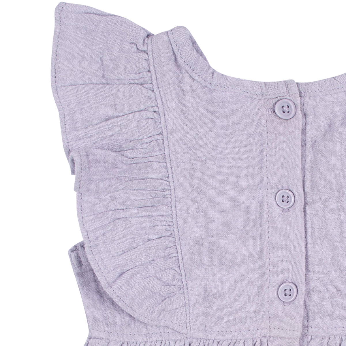 2-Piece Baby & Toddler Girls Purple Gauze Dress & Diaper Cover Set, view 7