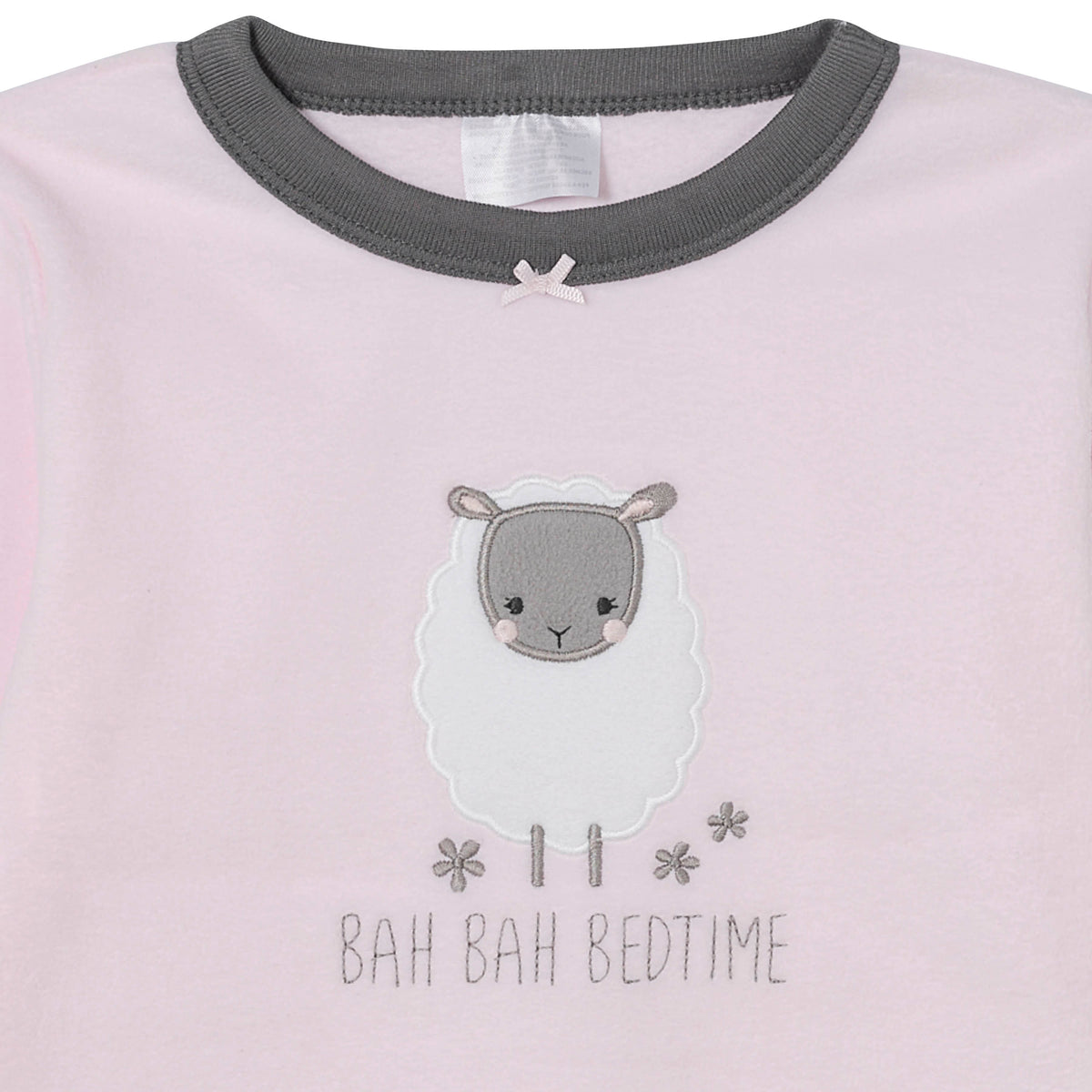 2-Piece Toddler Girls Lamb Fleece Pajamas, view 2