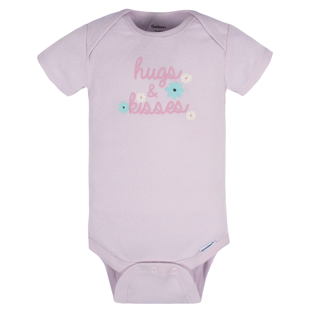 8-Pack Baby Girls Lavender Garden Onesies Bodysuits, view 8