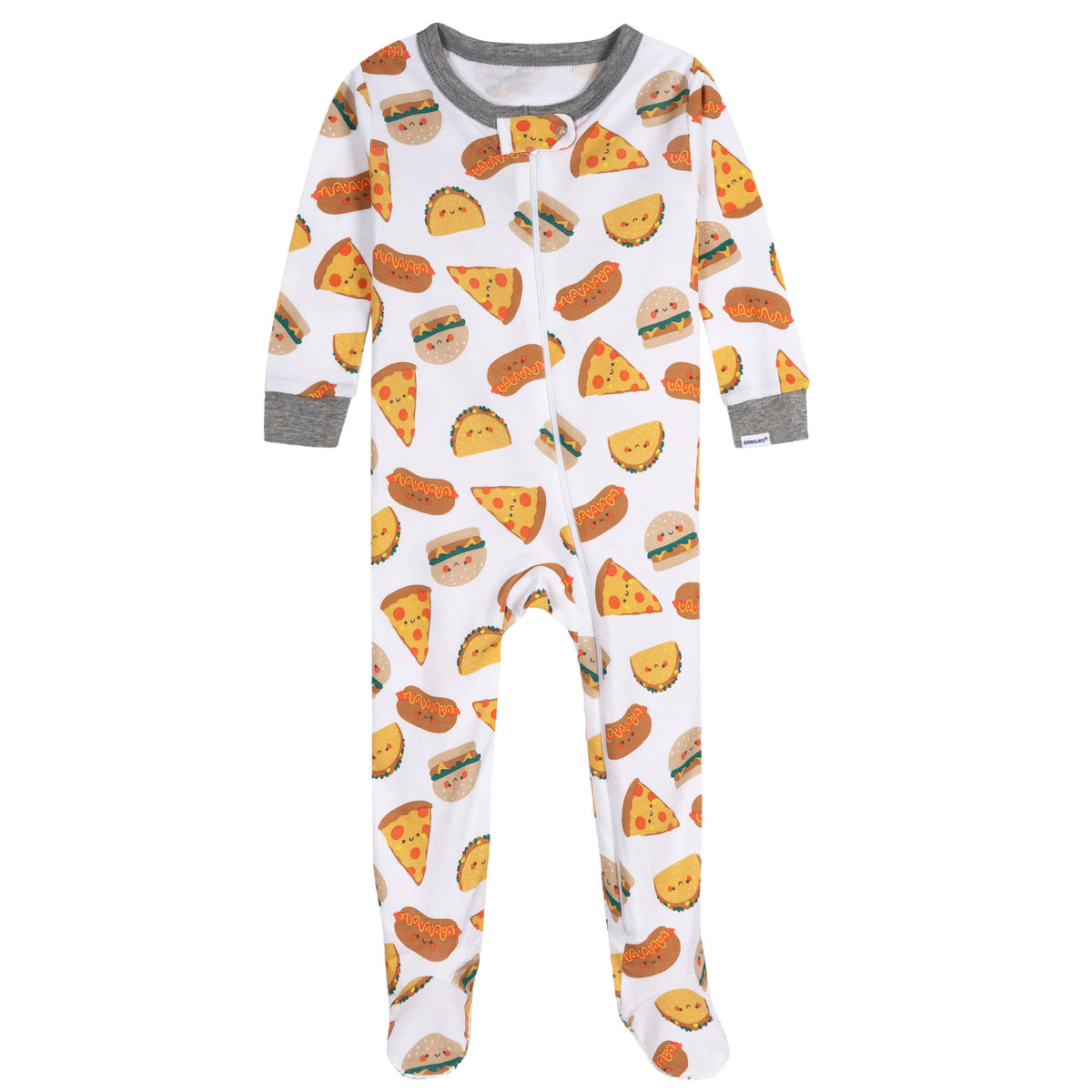 2-Pack Baby Boys Treats Footed Pajamas, view 4