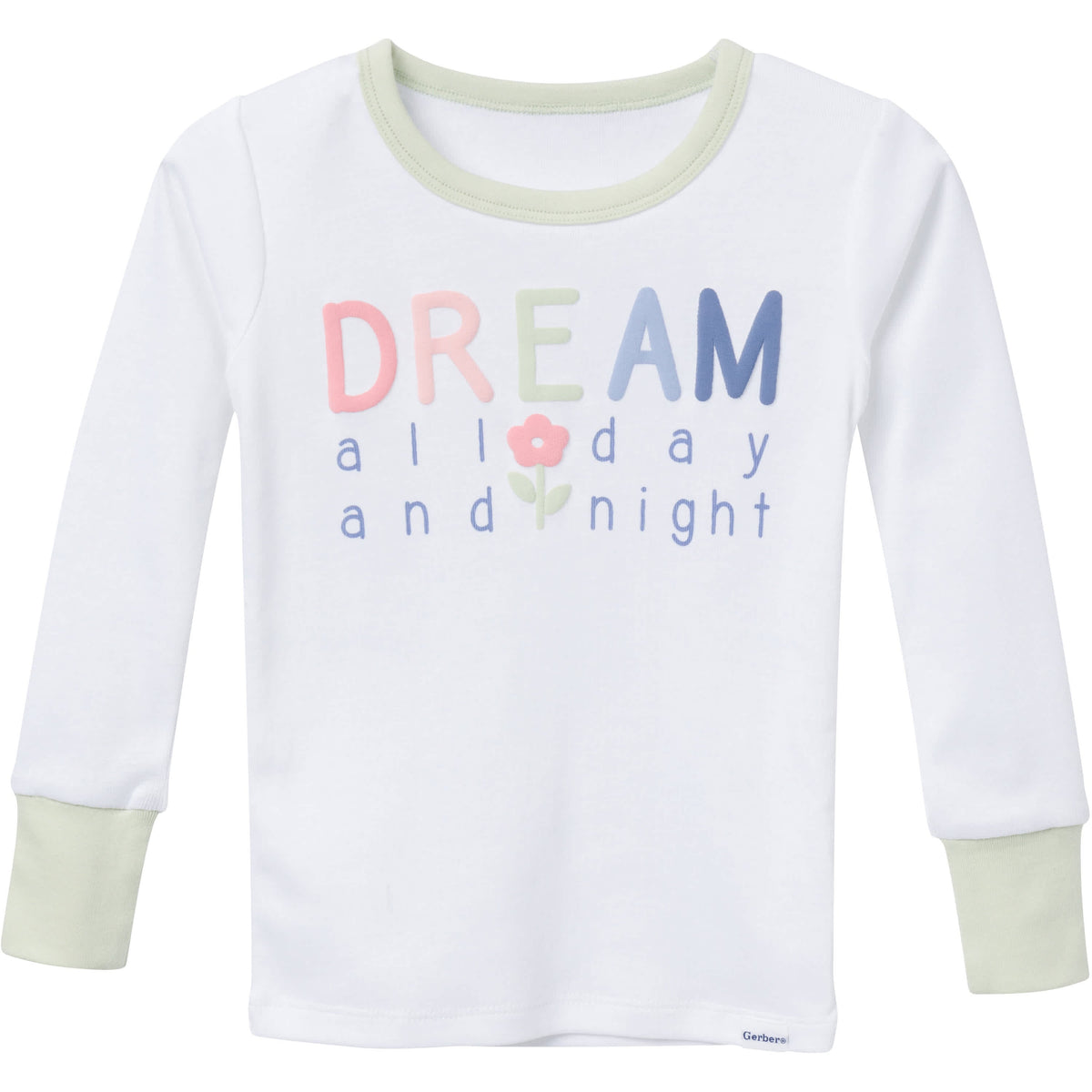 2-Piece Infant & Toddler Girls Ditsy Floral Long Sleeve Pajama Set, view 2