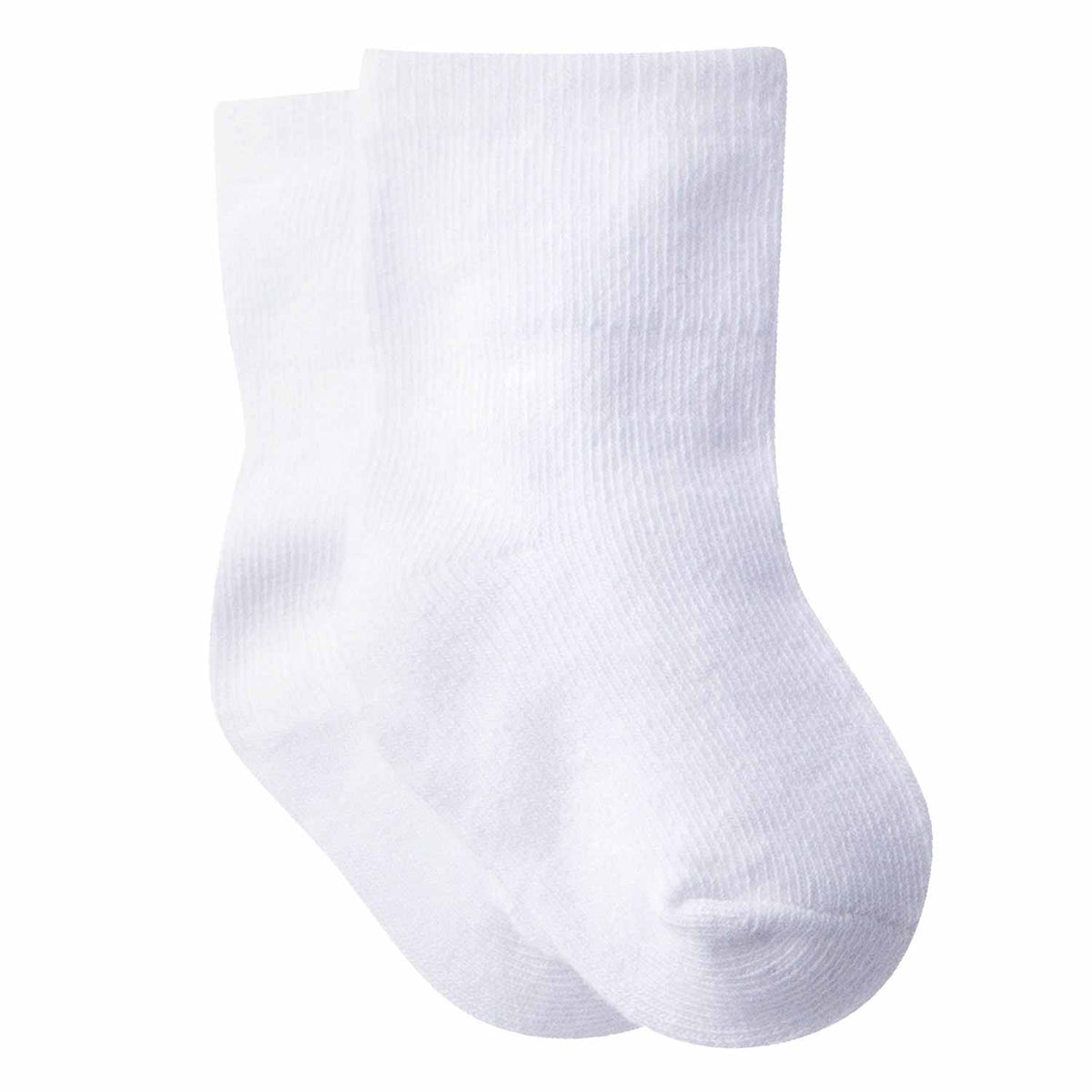 8-Pack Neutral White Wiggle Proof Ankle Socks, view 2