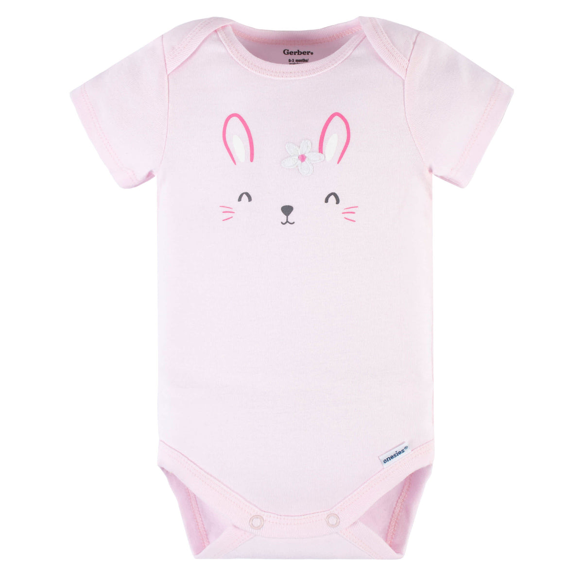 3-Piece Baby Girls Summer Blossom Short Sleeve Onesies Bodysuits & Pants Set, view 3