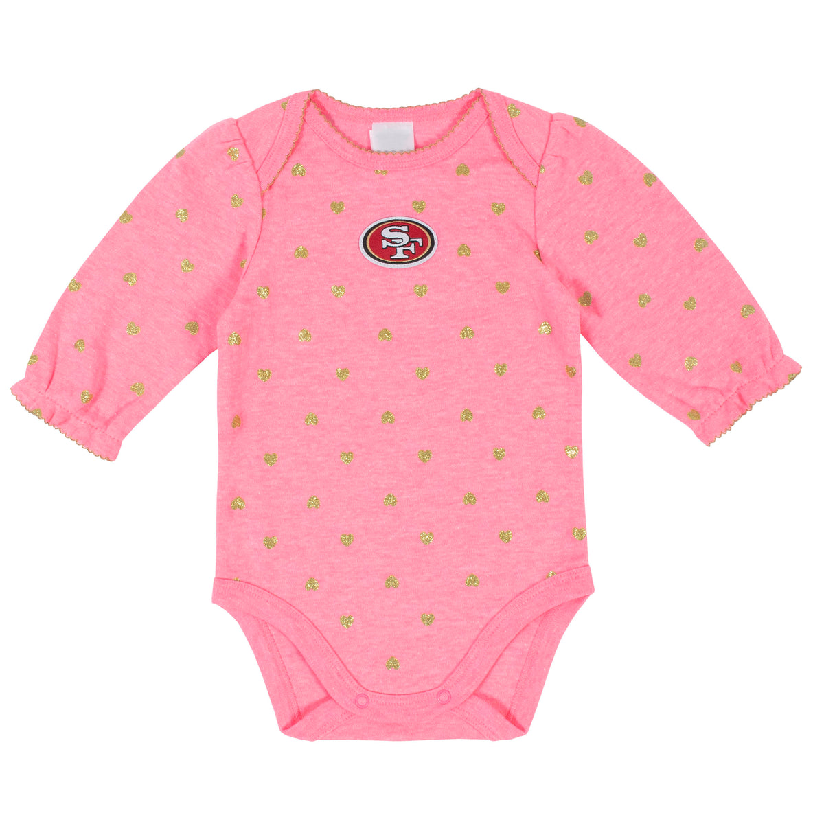 2-Pack San Francisco 49ers Long Sleeve Bodysuits, view 2