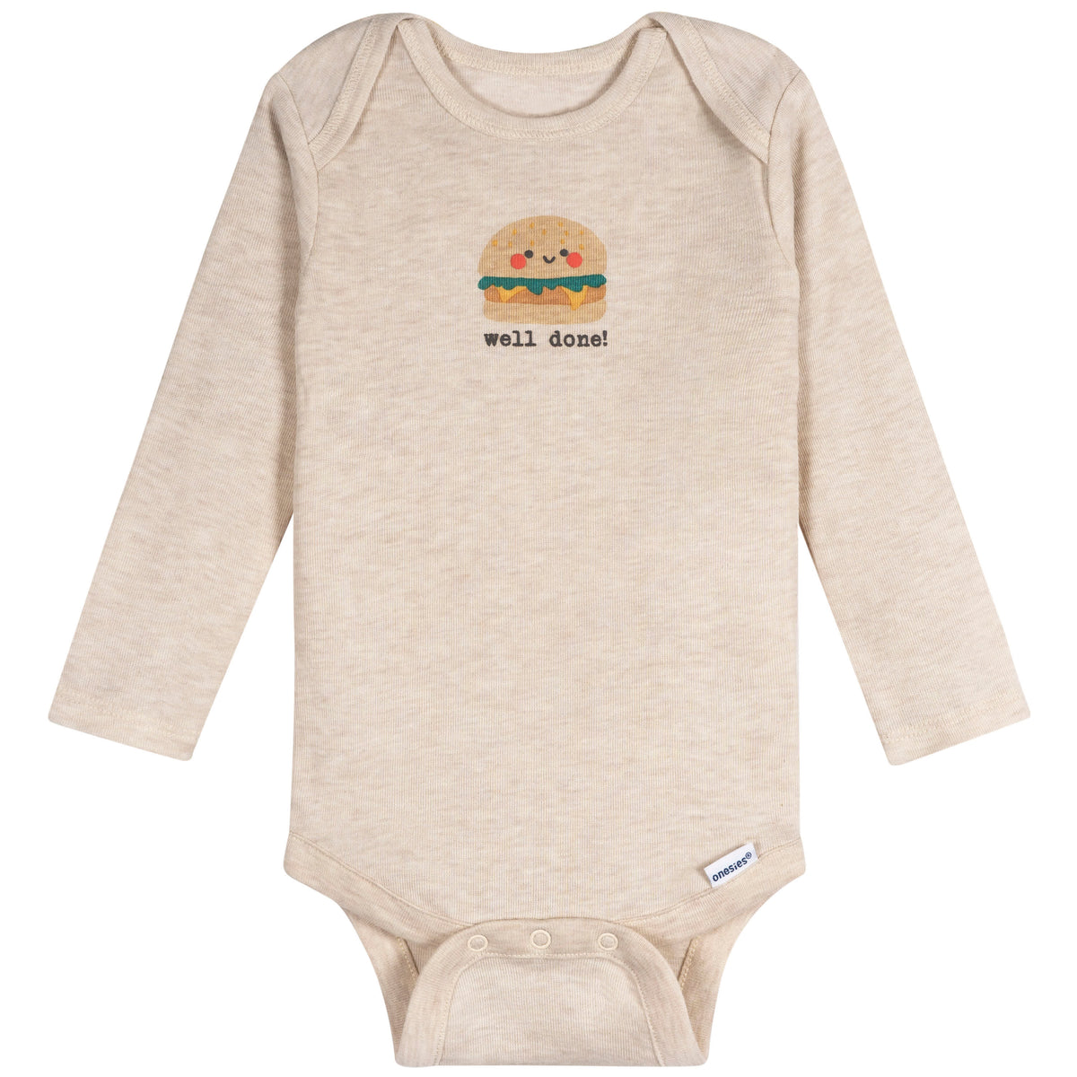 6-Pack Baby Boys Food Long Sleeve Onesies Bodysuits, view 6
