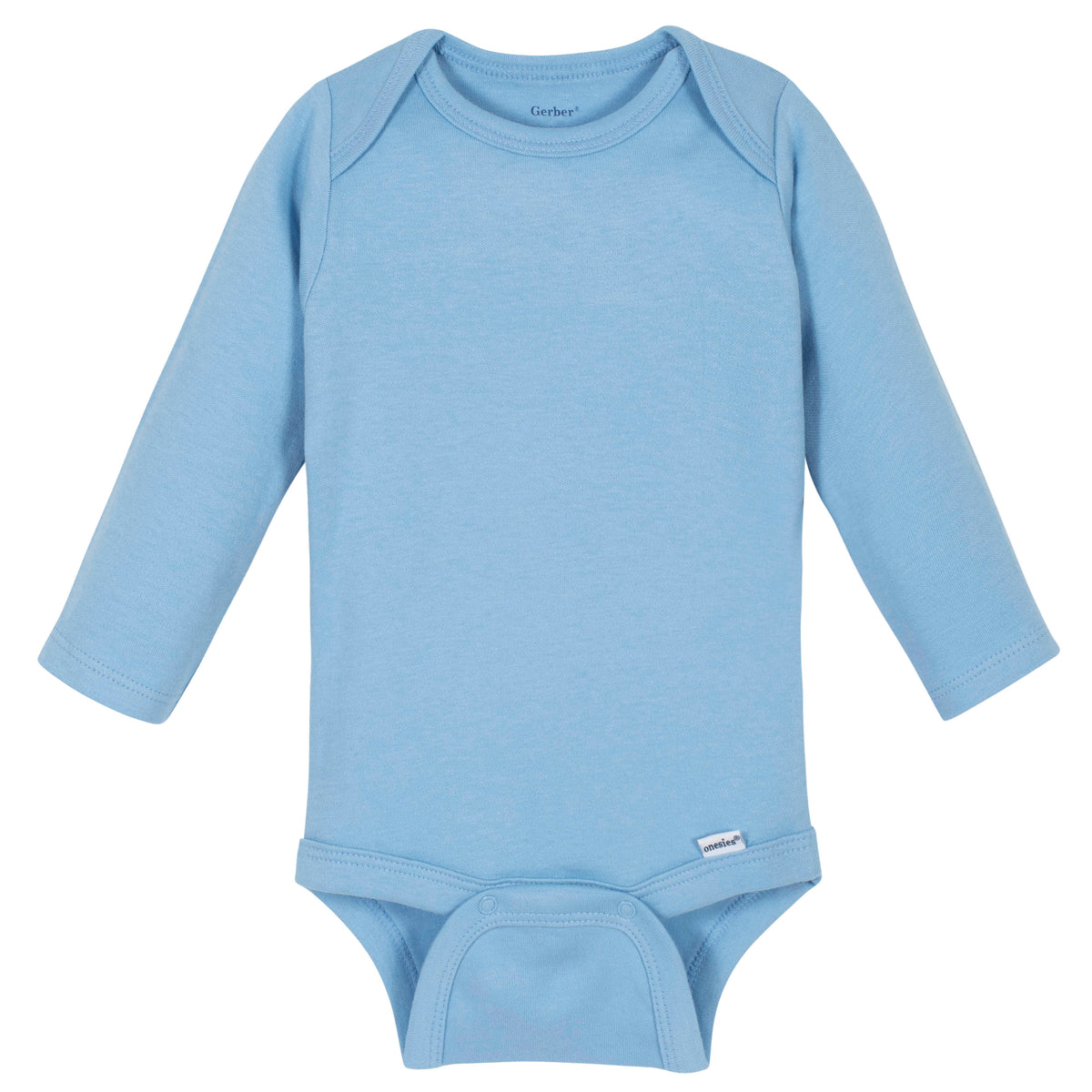 Premium Long Sleeve Onesies Bodysuit in Light Blue