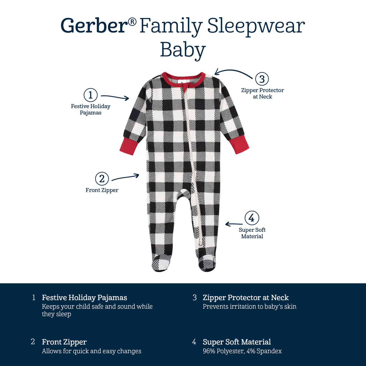 Baby & Toddler Neutral Buffalo Pajamas, view 7