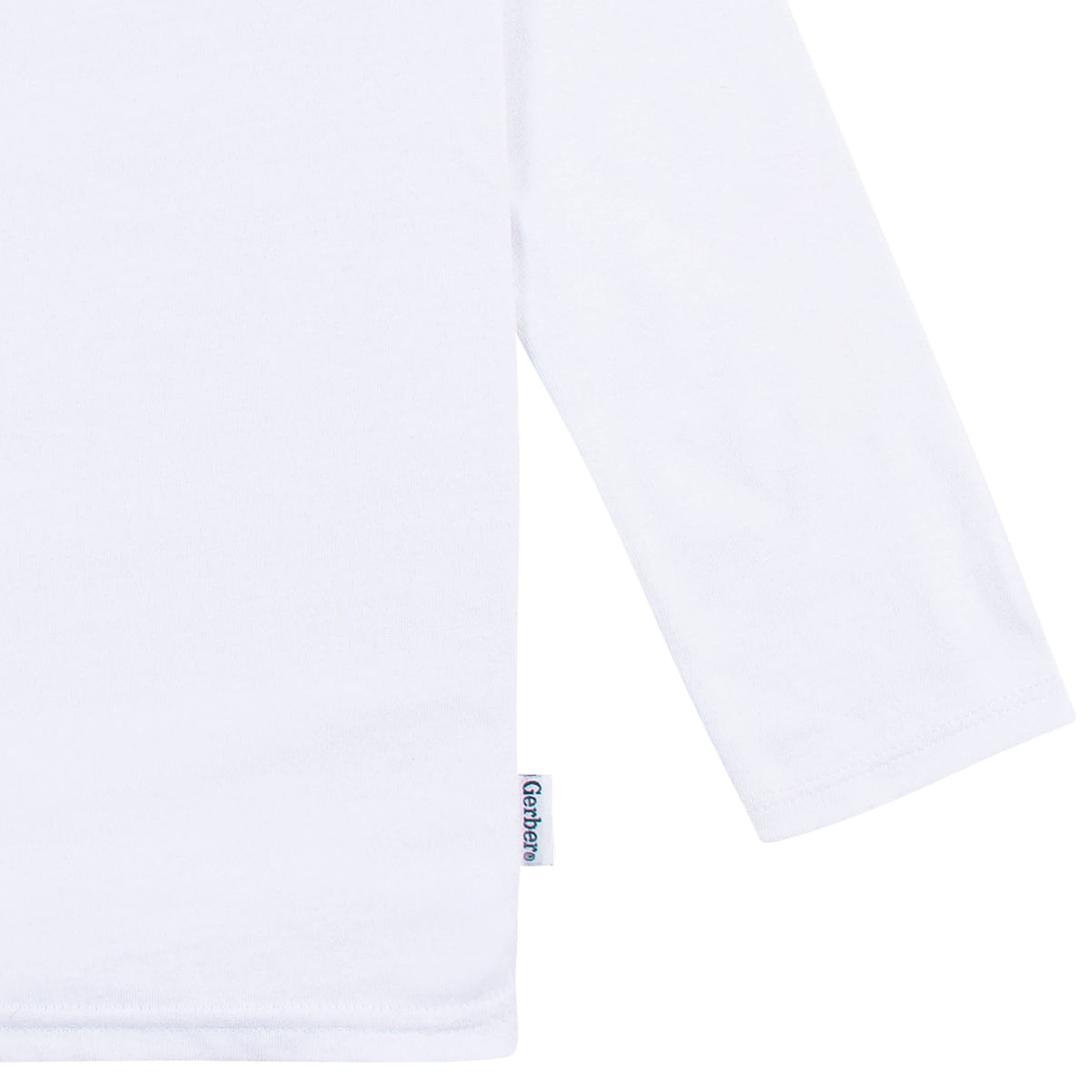 5-Pack Baby & Toddler White Premium Long Sleeve T-Shirts, view 4