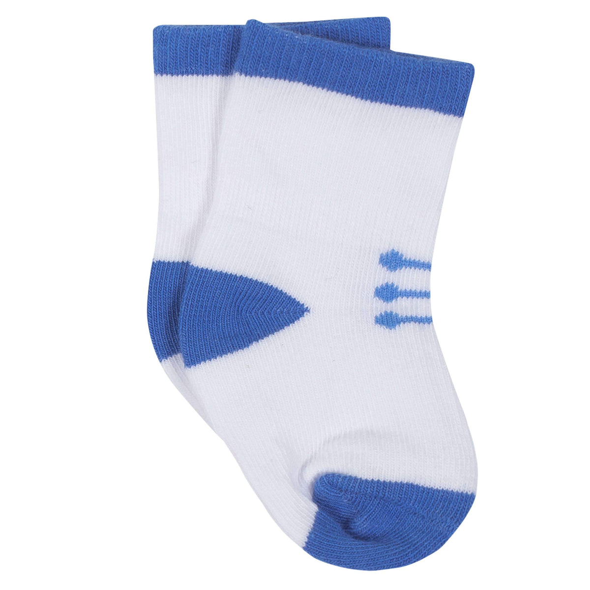 8-Pack Baby Boys Laces Jersey Socks, view 2