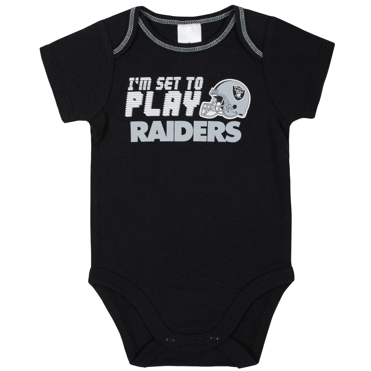 3-Piece Baby Boys Raiders Bodysuit, Sleep 'N Play, and Cap Set, view 2