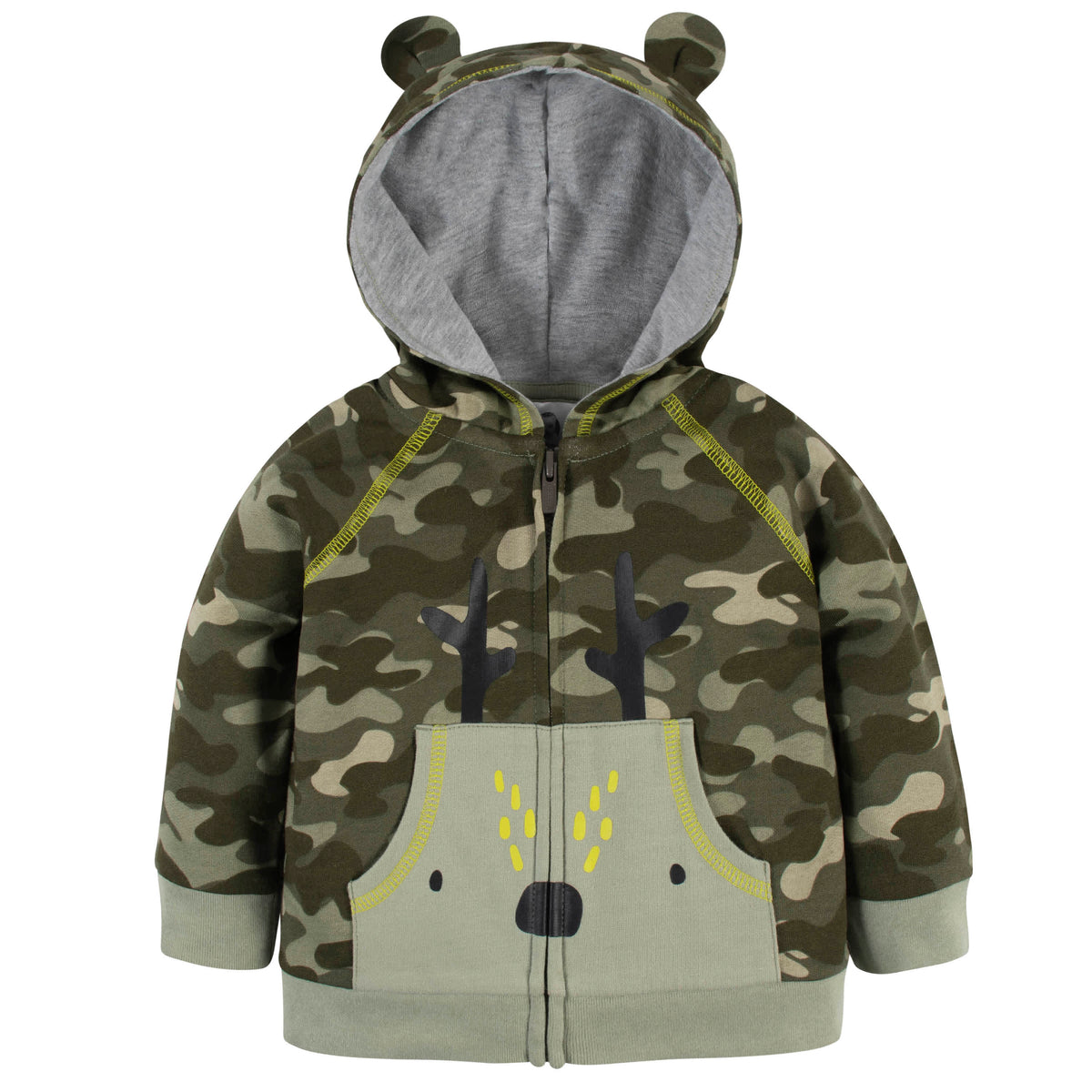 2-Piece Baby & Toddler Boys Deer Hoodie & Active Pant Set, view 2