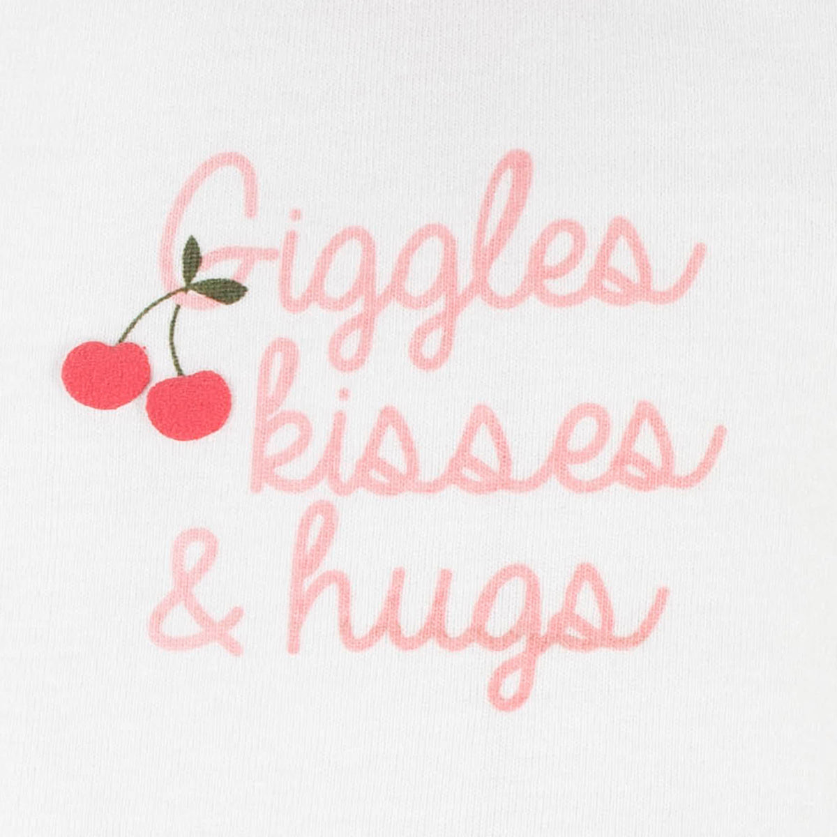 3-Piece Baby Girls Cherry Kisses Short Sleeve Onesies Bodysuits & Pants Set, view 6