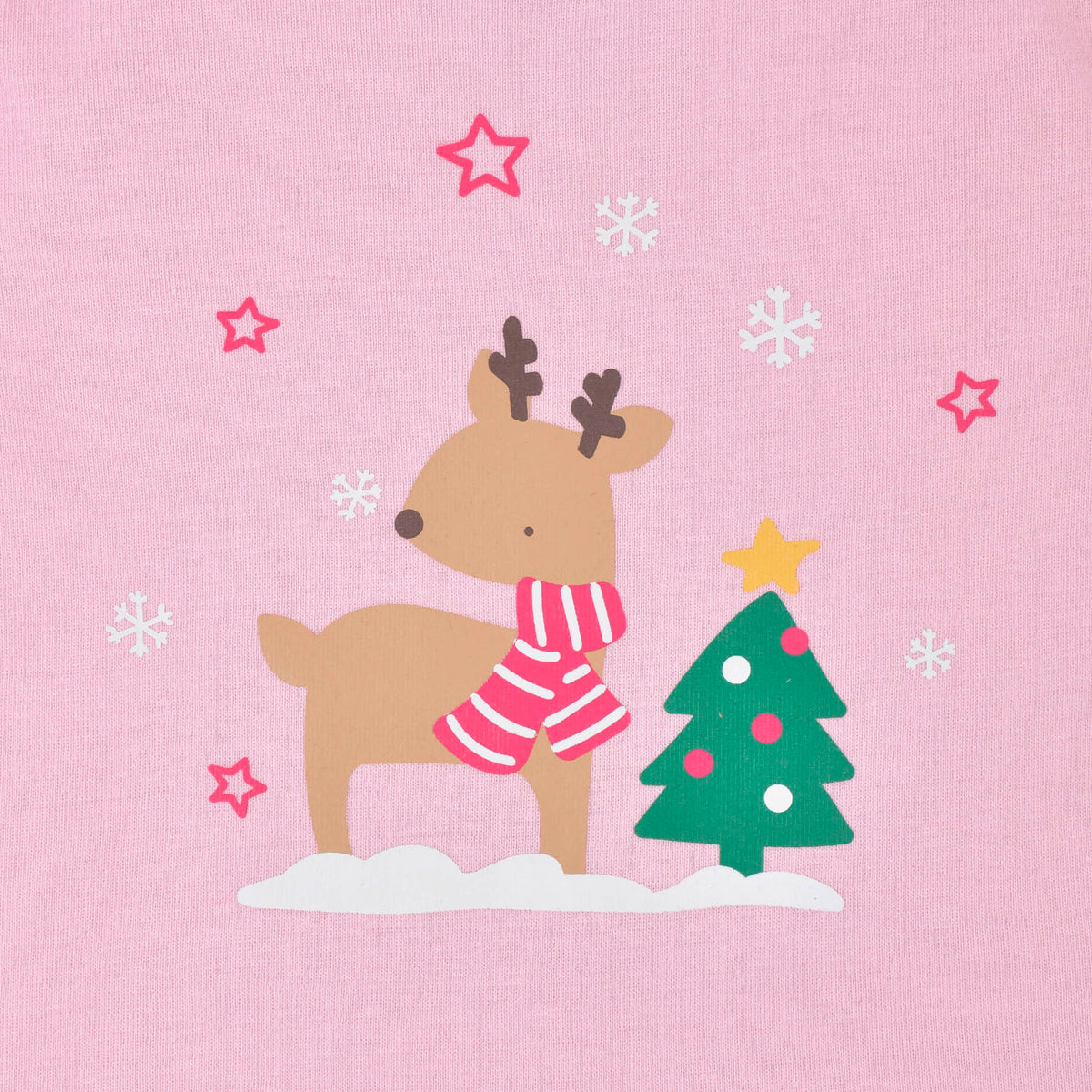 2-Piece Infant & Toddler Girls Winter Wonderland Snug Fit Cotton Pajamas, view 5