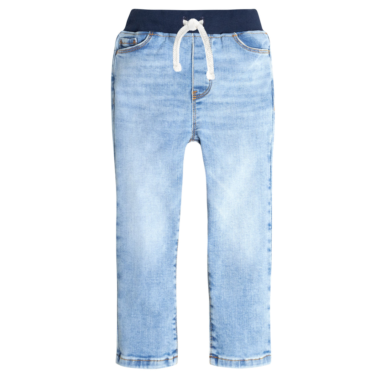 Toddler Neutral Light Blue Skinny Jeans, view 2