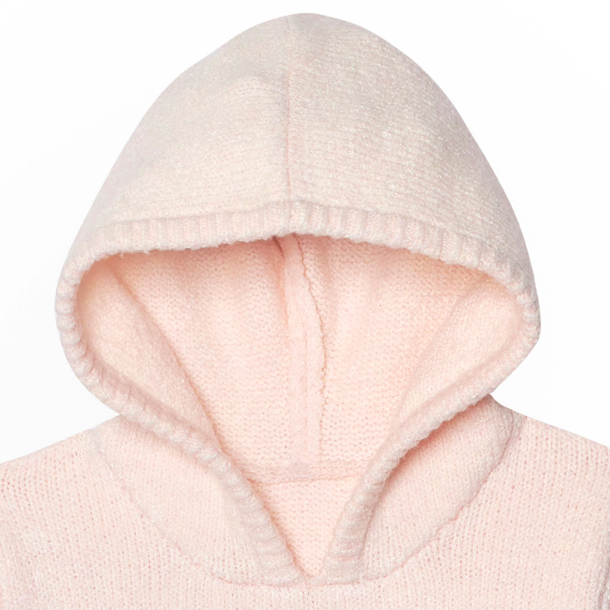 Infant & Toddler Girls Light Pink Sweater Dress With Tulle Skirt, view 2