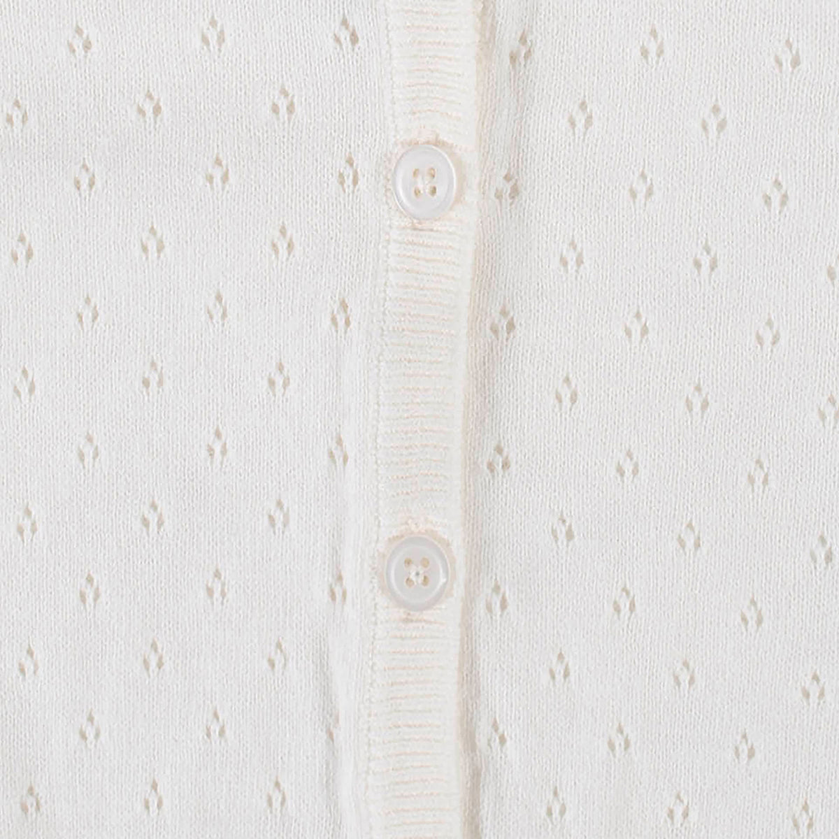 Baby & Toddler Girls White Pointelle Cardigan, view 6
