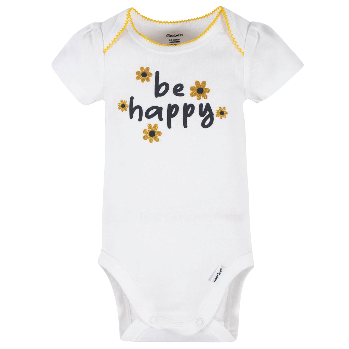 4-Piece Baby Girls Bee Garden Onesies Bodysuit, Tee, Skort & Pant Set, view 2