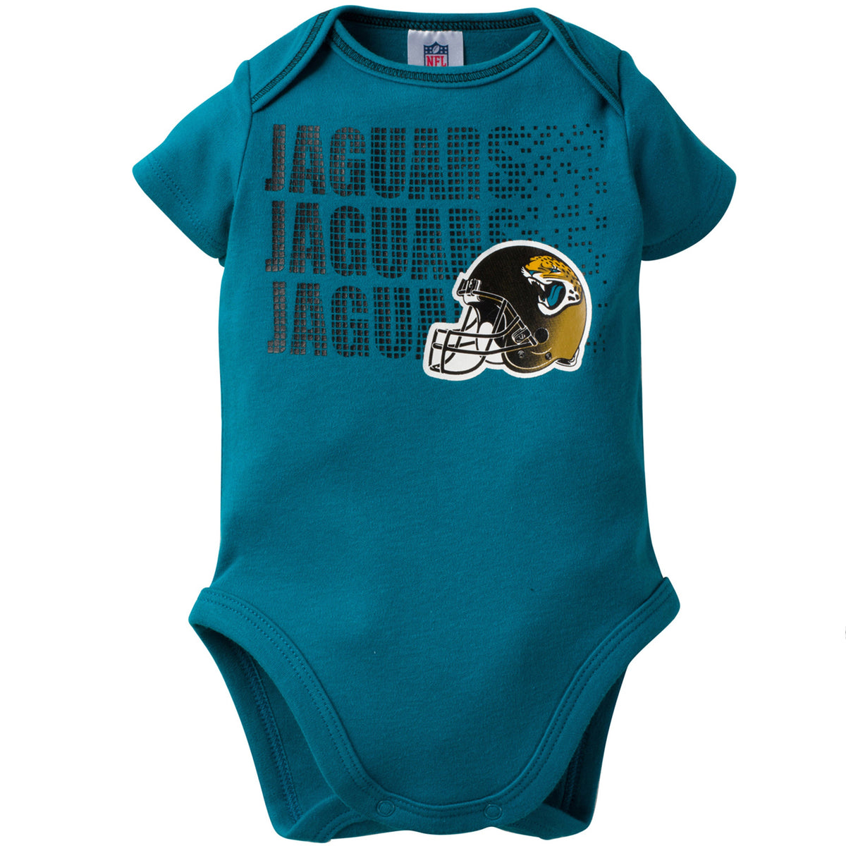 NFL 3-Pack Baby Boys Jaguars Short Sleeve Bodysuits, view 2