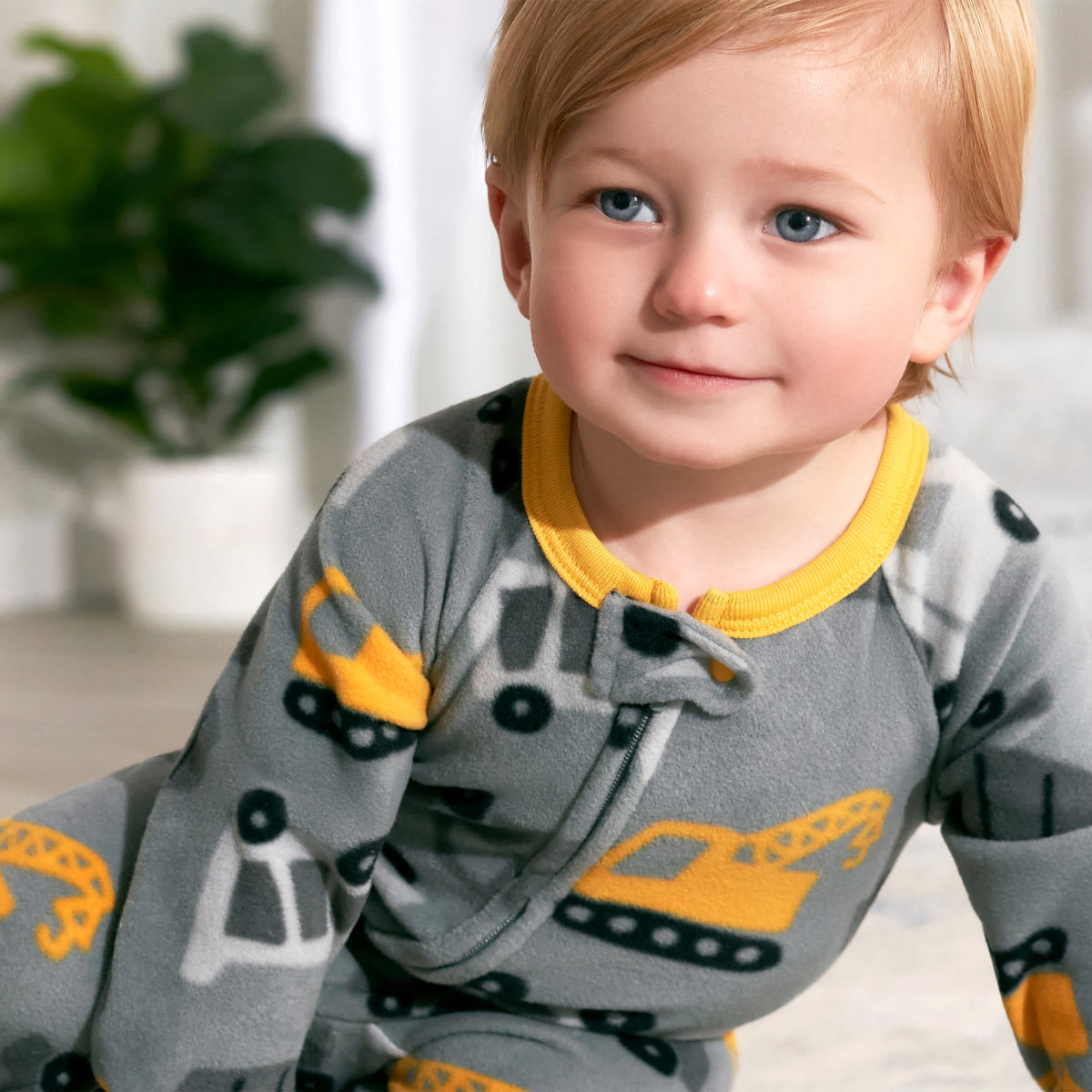 2-Pack Baby & Toddler Boys Trucks Fleece Pajamas, view 8
