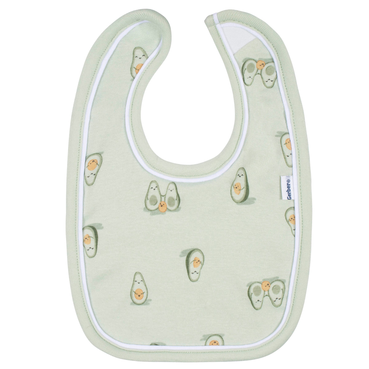 3-Piece Baby Neutral Avo-Cuddle Bibs & Burpcloth Set, view 2