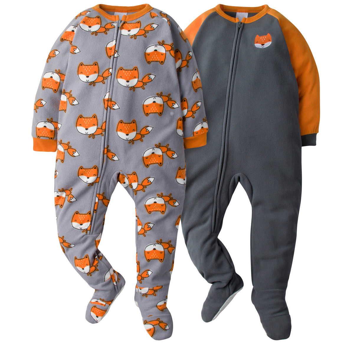 2-Pack Toddler Boys Fox Blanket Sleepers
