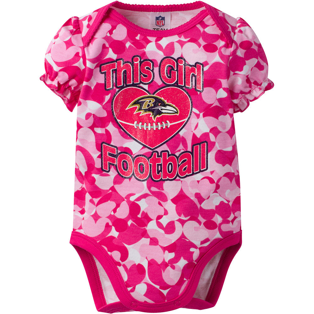 NFL Baby Girls Ravens Bodysuit