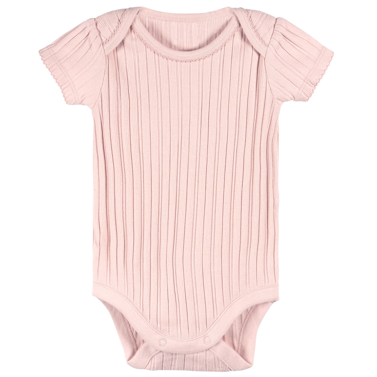 3-Pack Baby Girls Pink Bodysuit Set, view 2