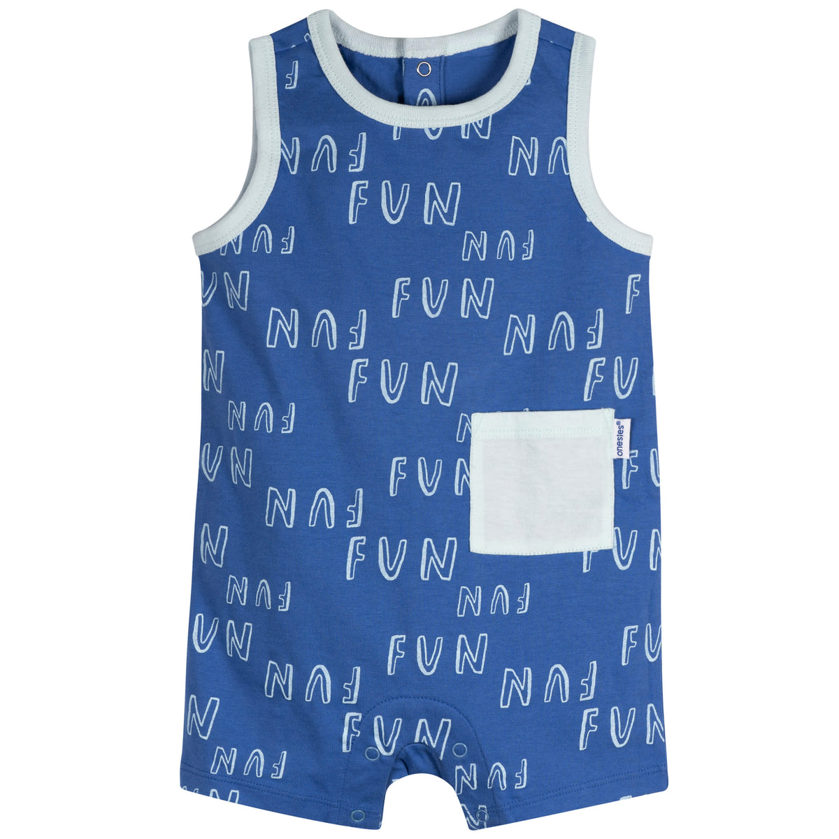 3-Pack Baby Boys Fun Rompers, view 2