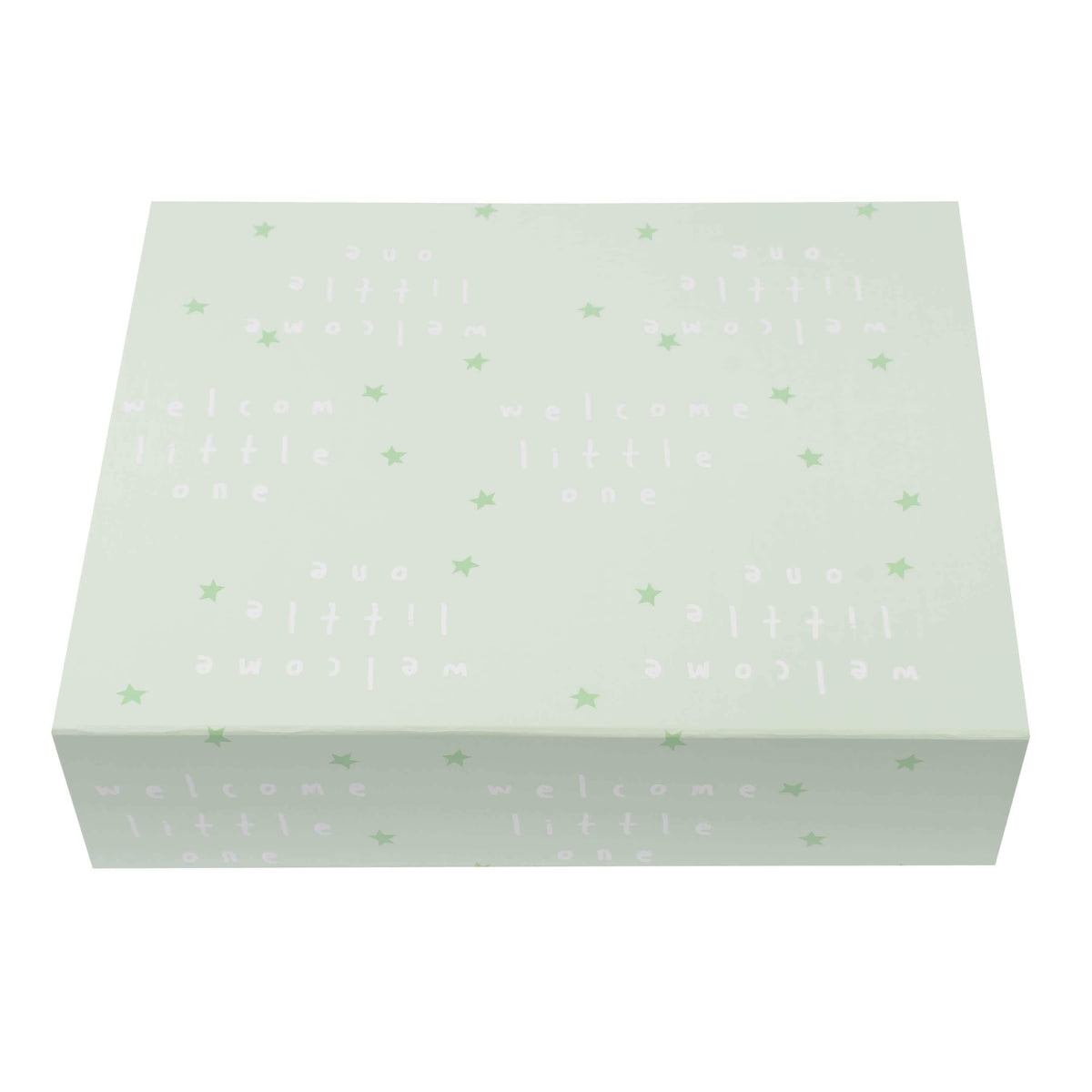 Green "Welcome Little One" Deluxe Gift Box, view 2