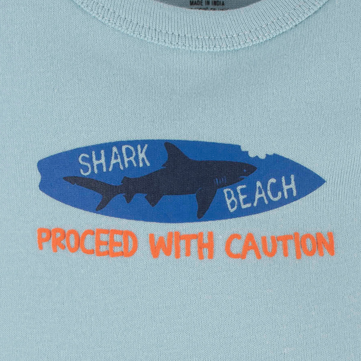 4-Pack Baby Boys Shark Zone Tank Onesies Bodysuits, view 7