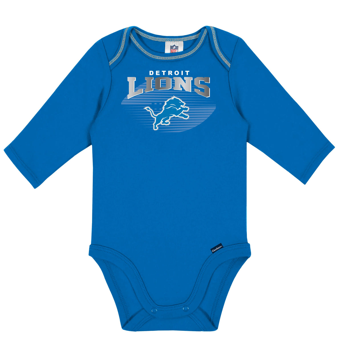 2-Pack Baby Boys Lions Long Sleeve Bodysuits, view 3