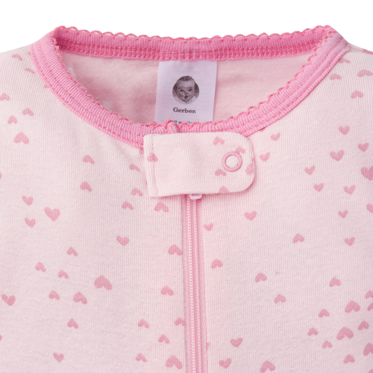 2-Pack Girls Rainbow Snug Fit Footed Cotton Pajamas, view 2