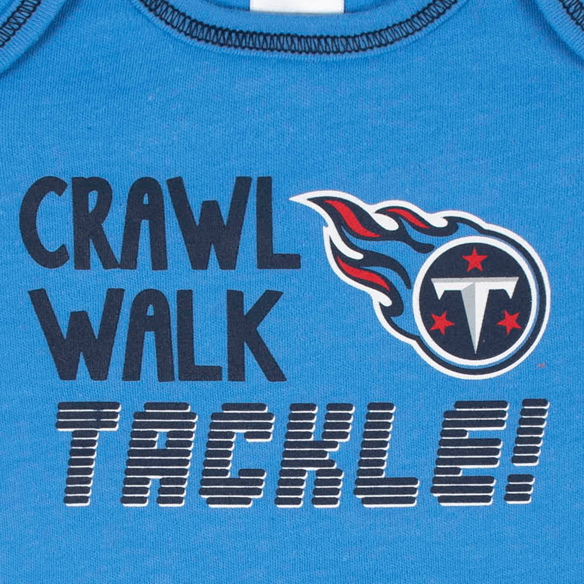 3-Pack Tennessee Titans Short Sleeve Bodysuits, view 2