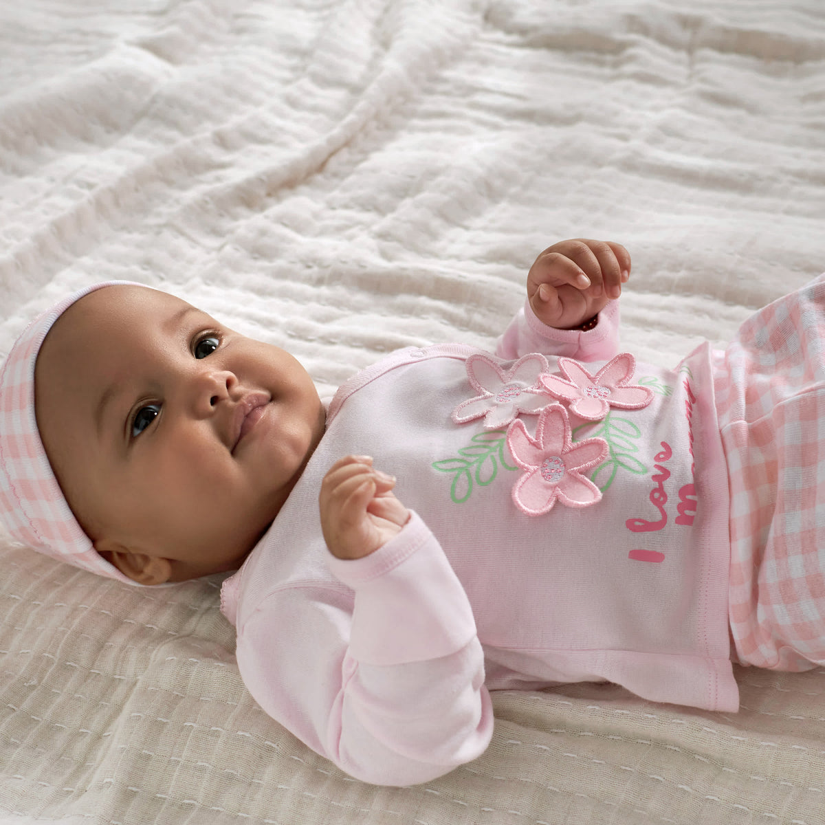 3-Piece Baby Girls Summer Blossom Take Me Home Set, view 3