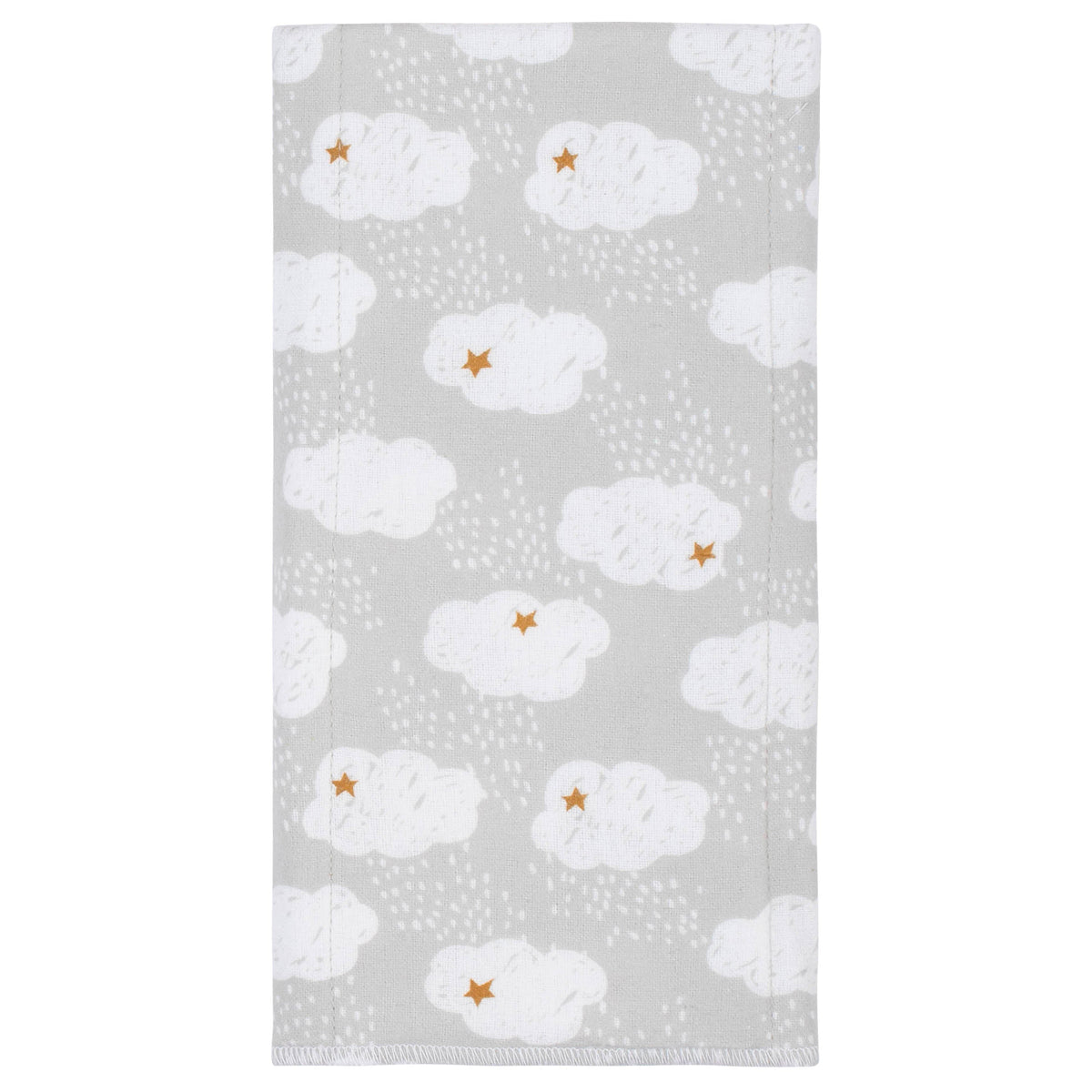8-Pack Baby Neutral Sheep Flannel Burp Cloths, view 2