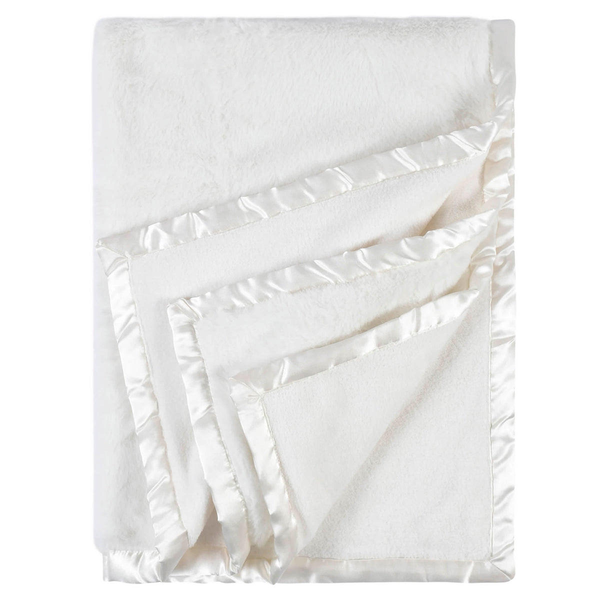 Baby Neutral Ivory Plush Blanket