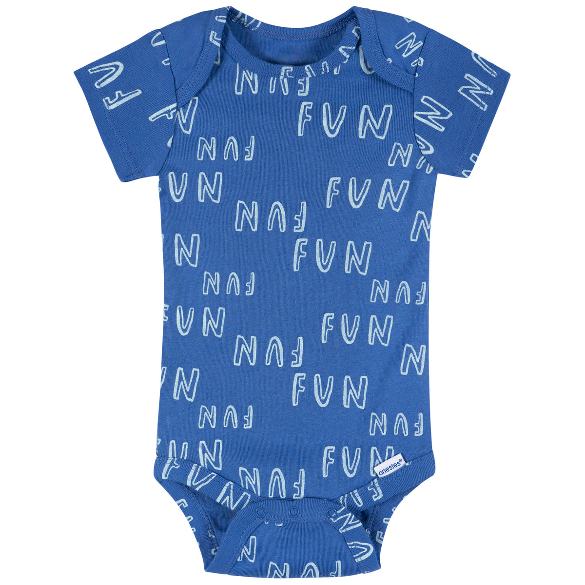 8-Pack Baby Boys Fun First Short Sleeve Onesies Bodysuits, view 5