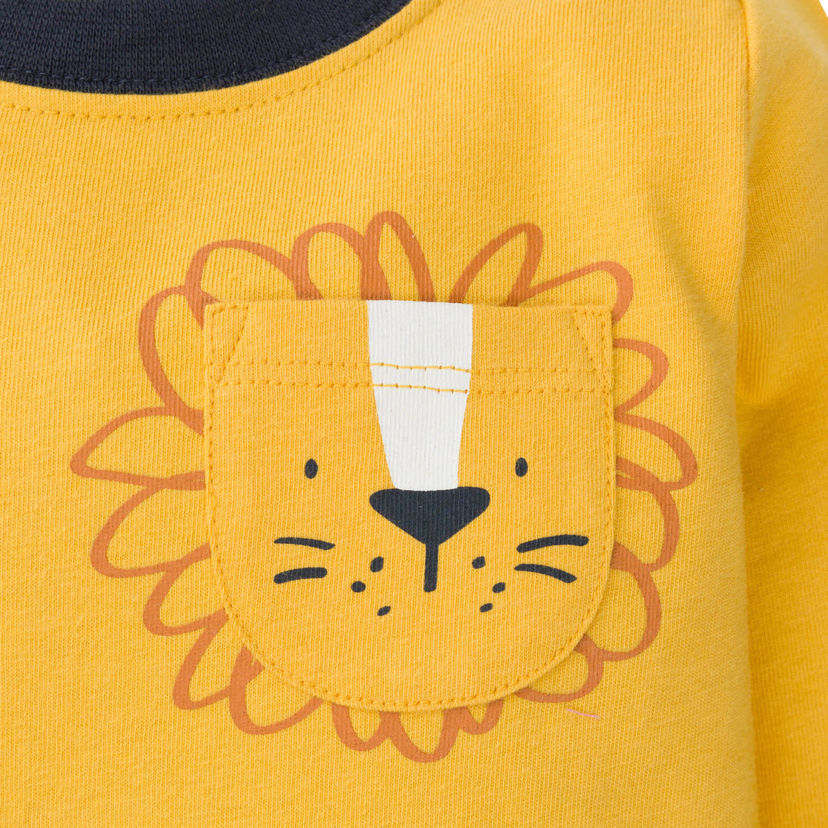 2-Piece Baby & Toddler Boys Animals Long Sleeve Shirt & Jogger Pants Set, view 2