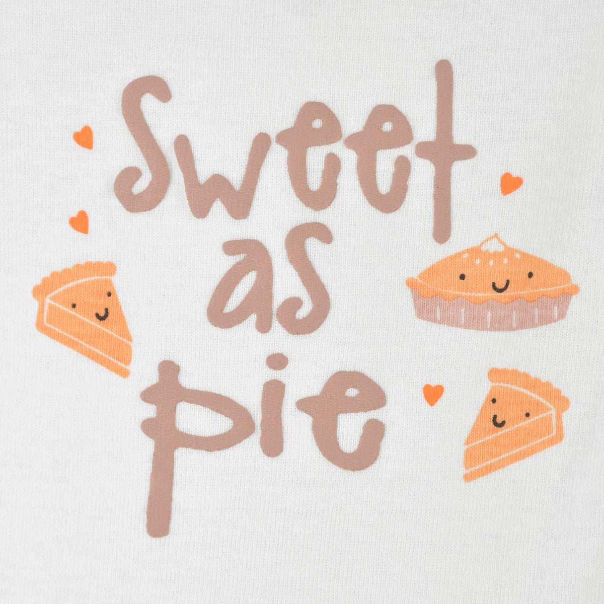 2-Piece Baby Girls Sweet As Pie Skirted Onesies Bodysuit & Cap, view 6