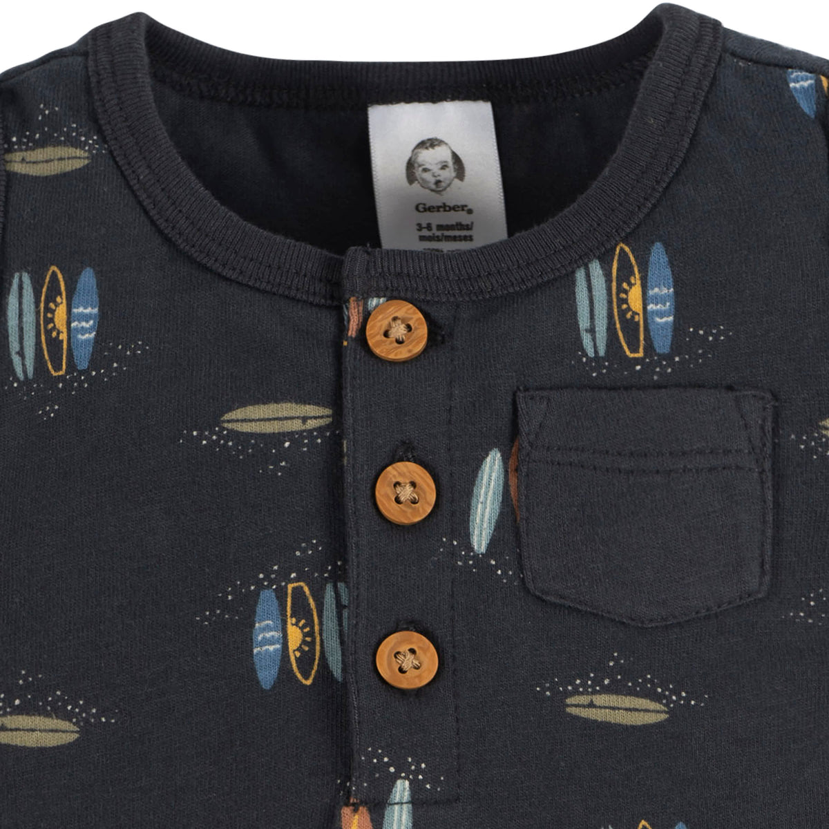 2-Pack Baby Boys Surfing Romper, view 6