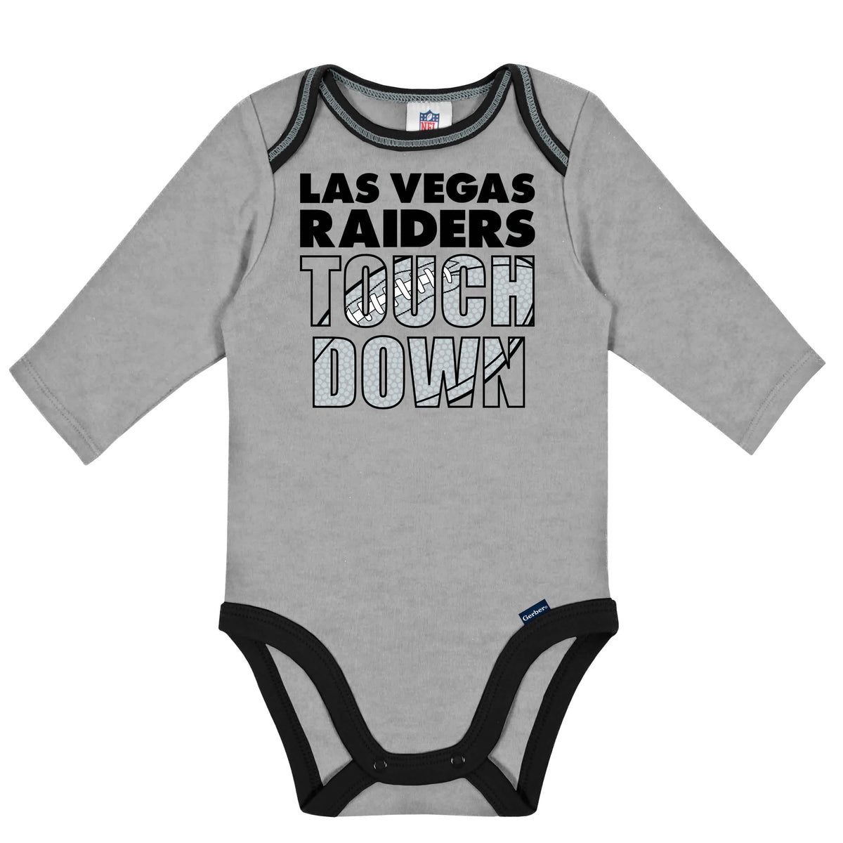 2-Pack Baby Boys Raiders Long Sleeve Bodysuits, view 2