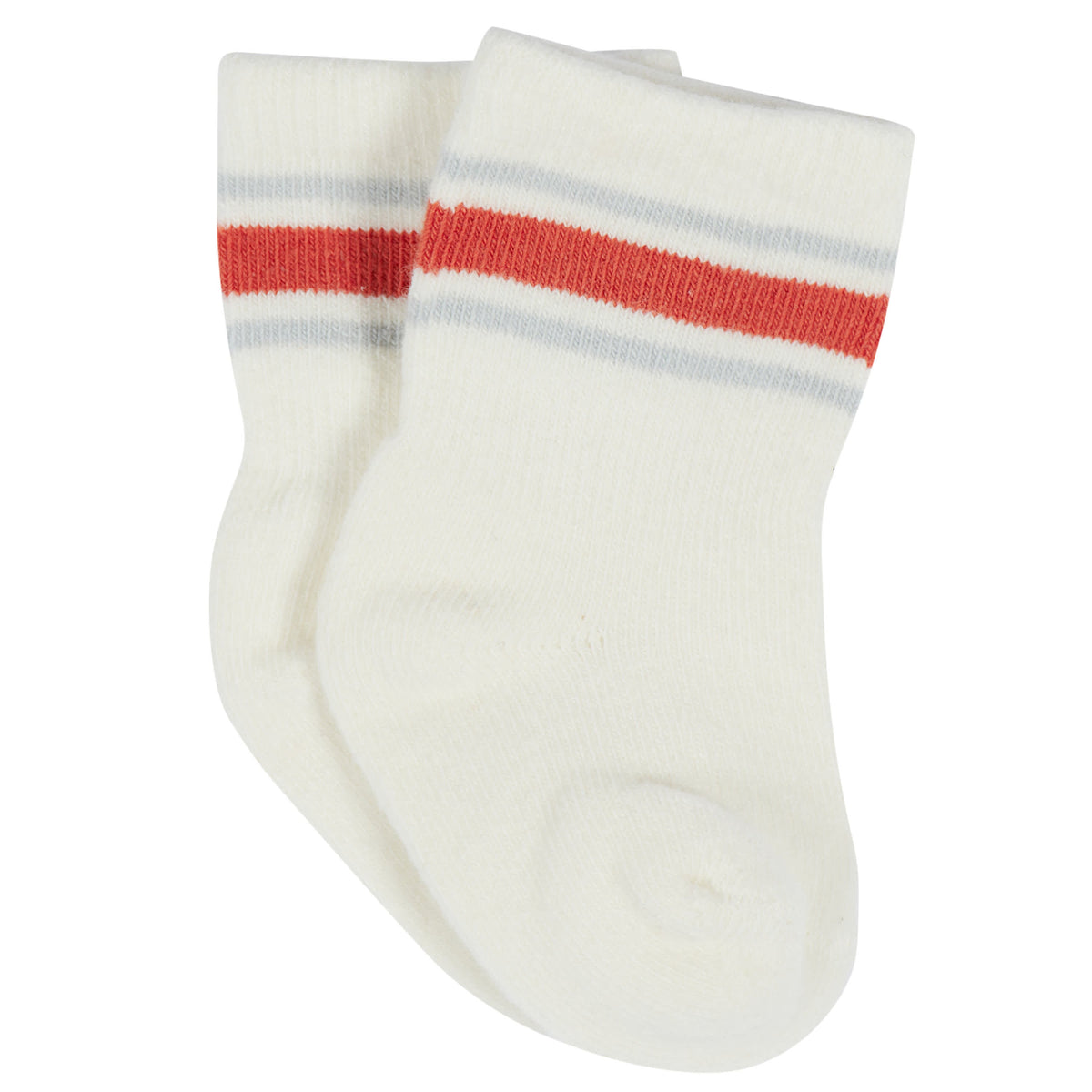 12-Pack Baby & Toddler Boys Unbearably Cute Jersey Crew Wiggle Proof Socks, view 6