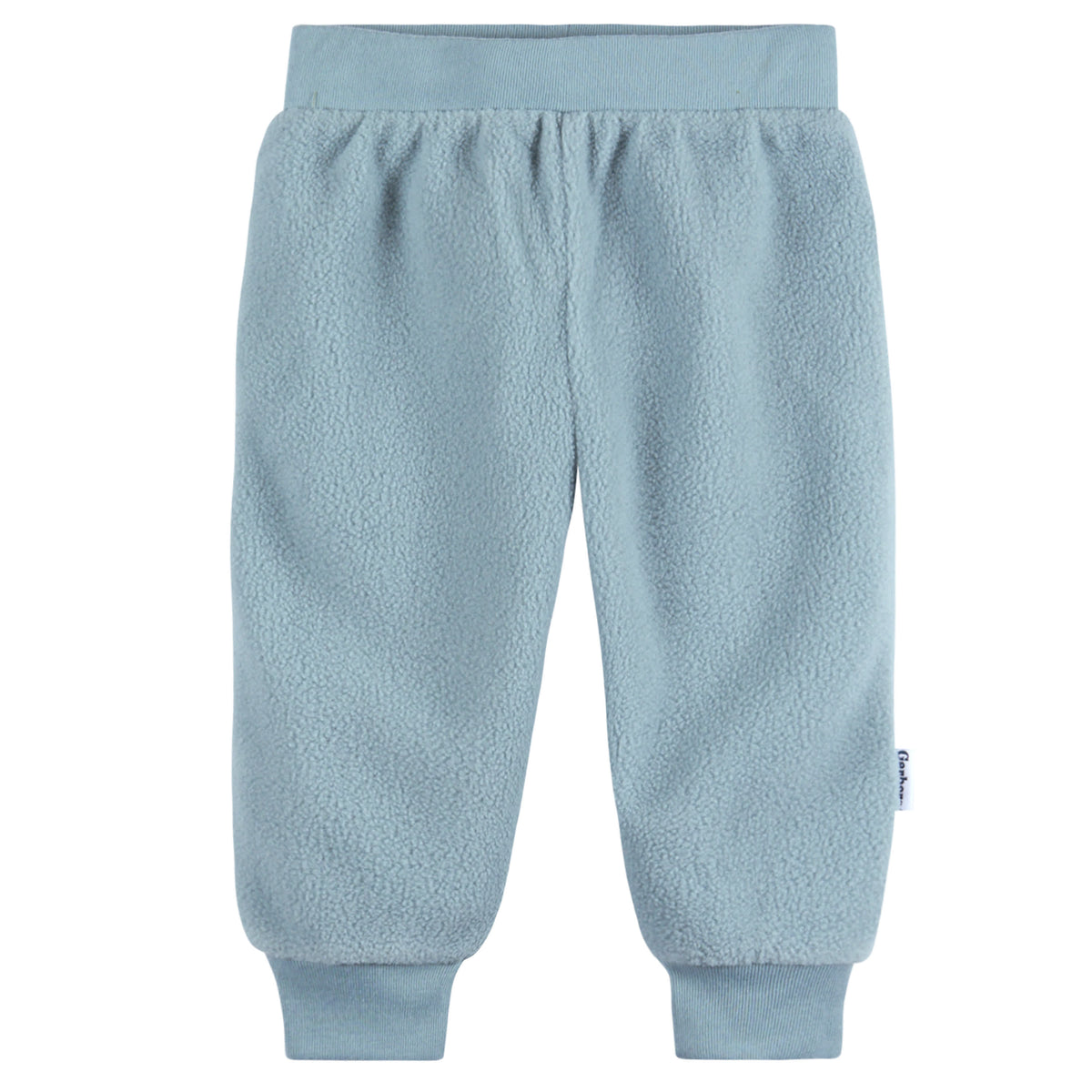 4-Pack Baby Boys Blue and Green Fleece Pants, view 4