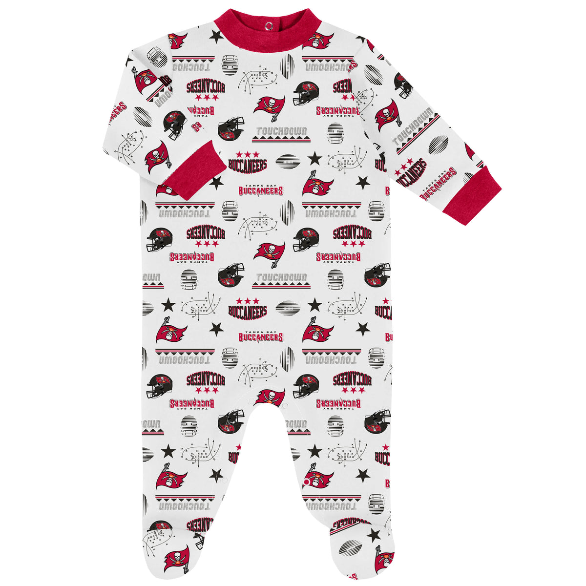 3-Piece Baby Boys Buccaneers Bodysuit, Sleep 'N Play & Cap Set, view 2