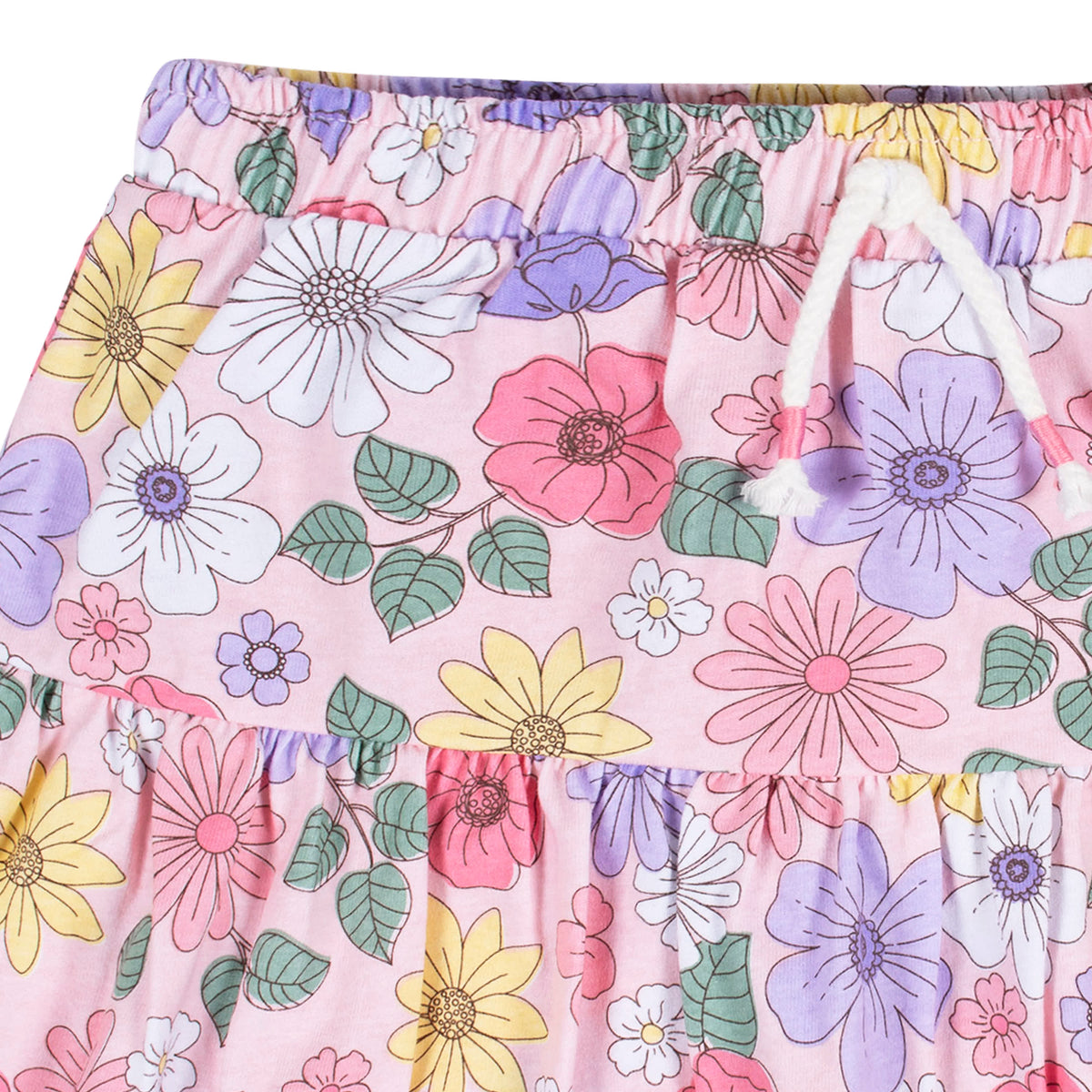2-Pack Infant & Toddler Girls Pink Floral Skorts, view 4