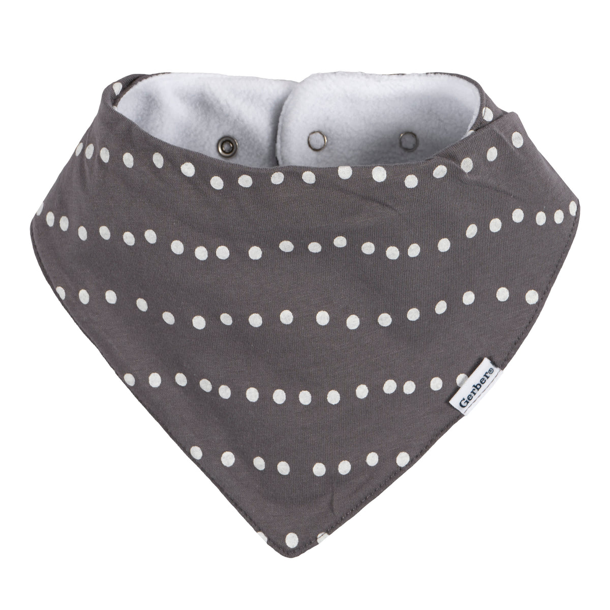10-Pack Baby Neutral Multi Grey Bandana Bib, view 7