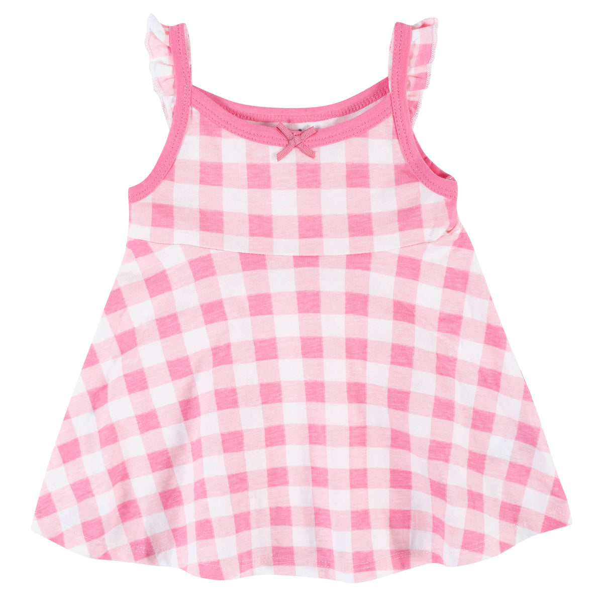 3-Piece Baby & Toddler Girls Summer Blossom Dress, Diaper Cover & Sun Hat Set, view 2