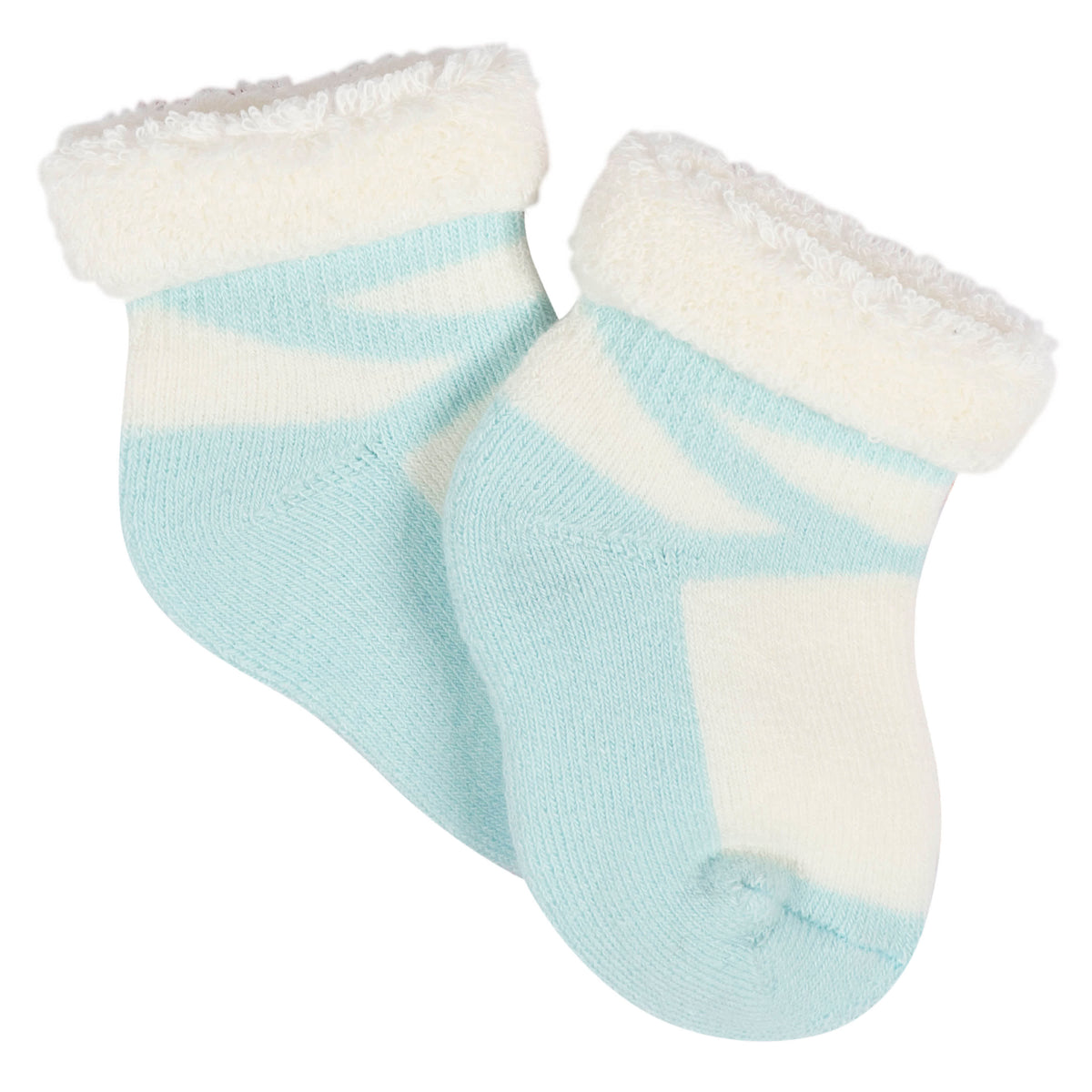 12-Pack Baby Girls Lavender Garden Terry Wiggle Proof Socks, view 5