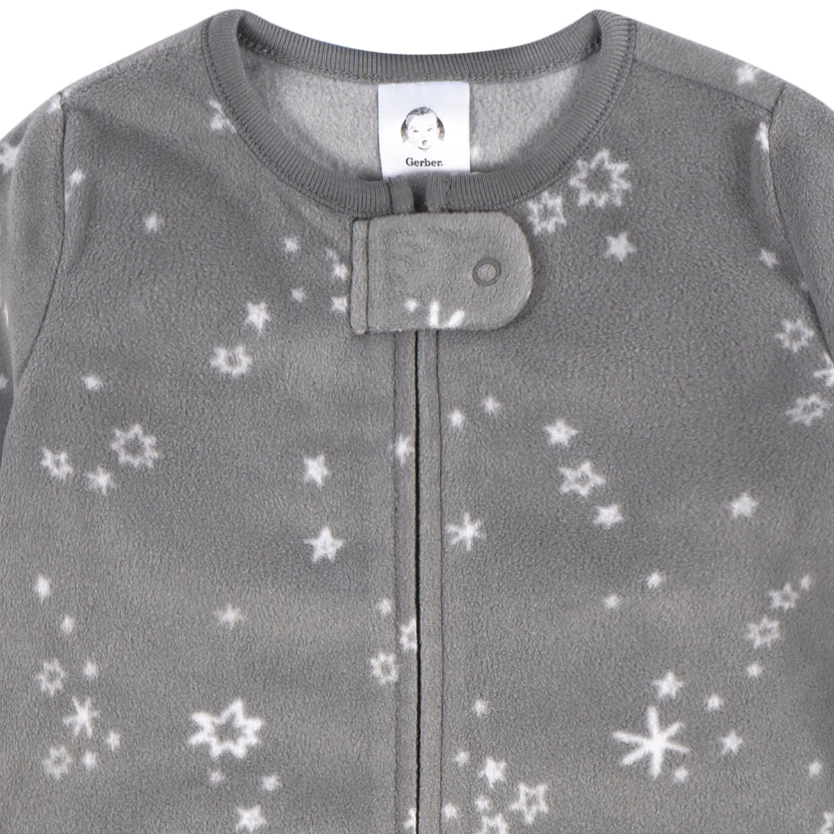 Baby Neutral Grey Stars Wearable Blanket, view 2