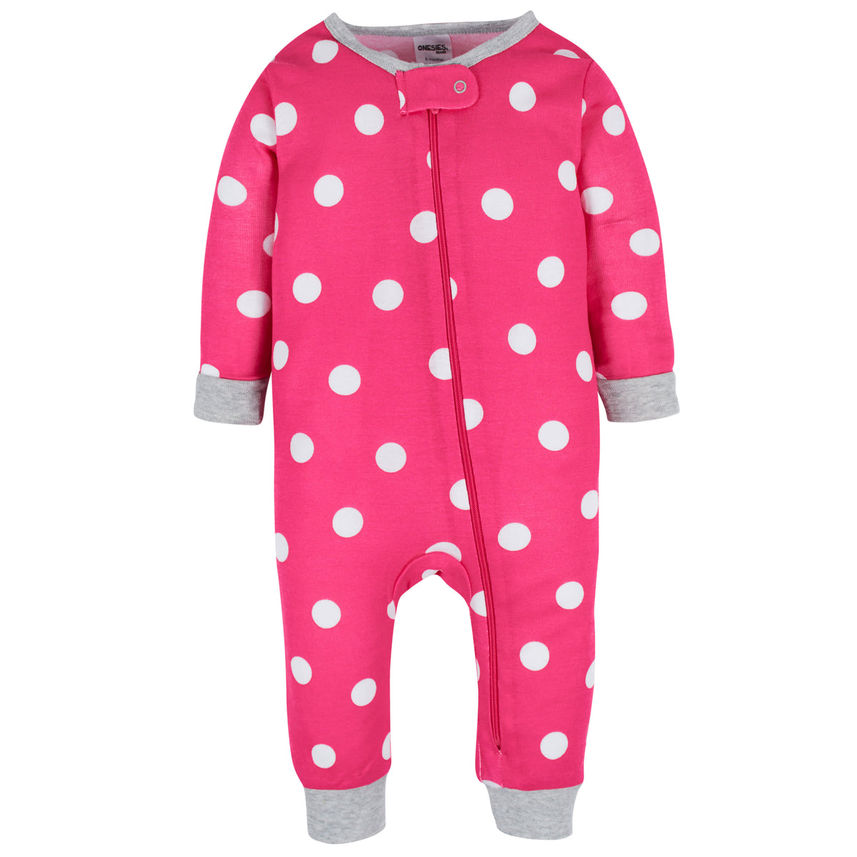 3-Pack Baby & Toddler Girls Dots & Kitties Snug Fit Footless Pajamas, view 5